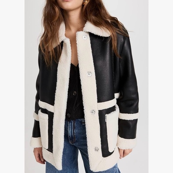 Avec les Filles Faux Shearling Jacket—last chance - Picture 3 of 9